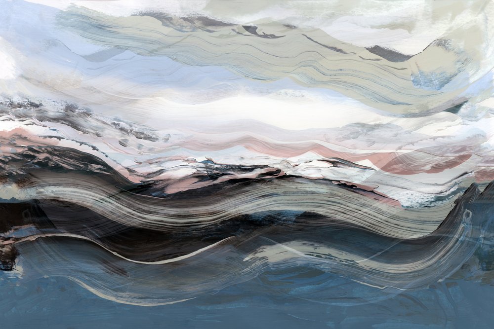 Horizonte abstrato em movimento de cartissi