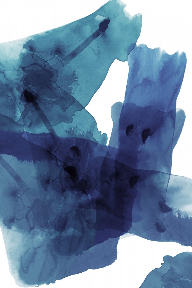 Lavagem abstrata em azul fluido de cartissi