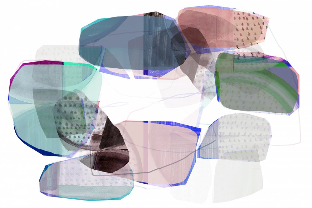 Abstração em pastel fluido de cartissi