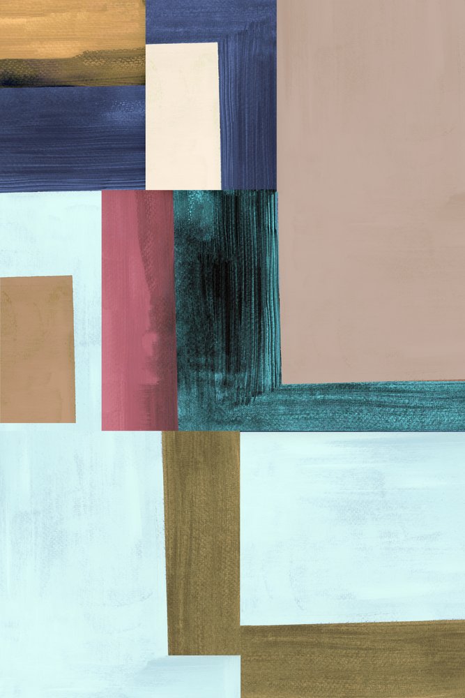Blocos de cores geométricos de cartissi