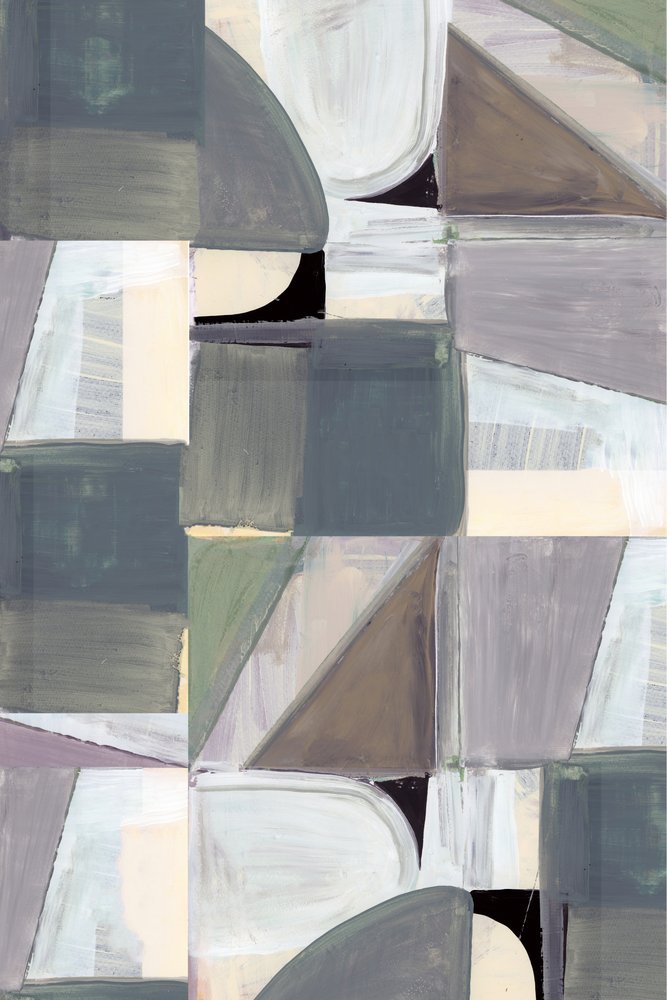 Patchwork geométrico abstrato de cartissi