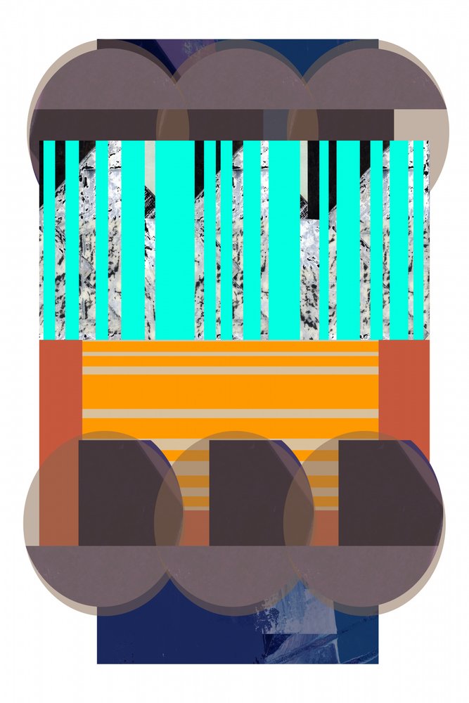 Abstrato com riscas geométricas de cartissi