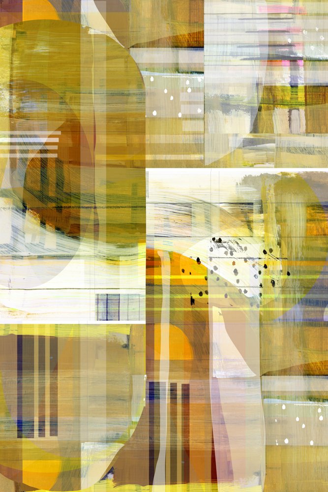 Camadas Abstratas Douradas de cartissi