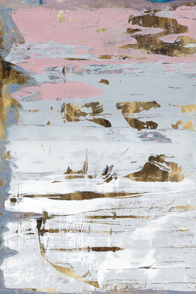 Abstrato Dourado e Rosa de cartissi