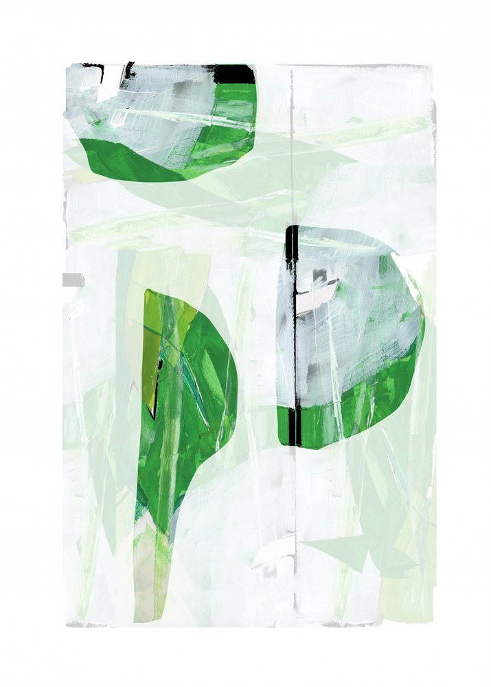 Formas abstratas verdes de cartissi