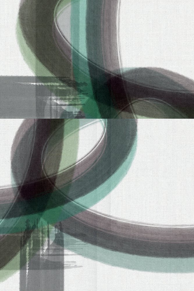 Fluxo abstrato verde-cinzento de cartissi