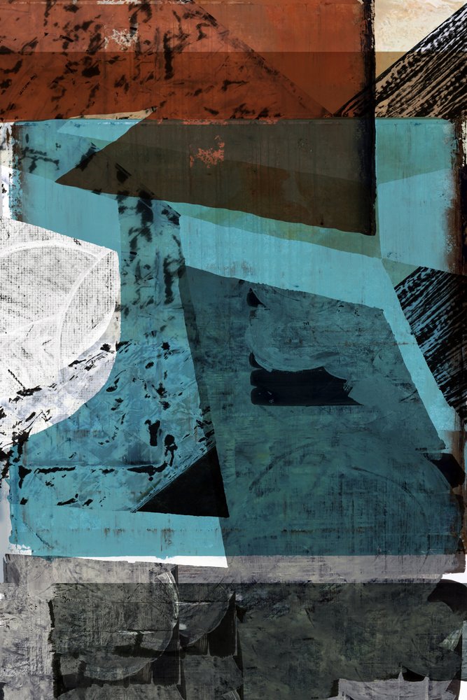 Formas abstratas em camadas de cartissi