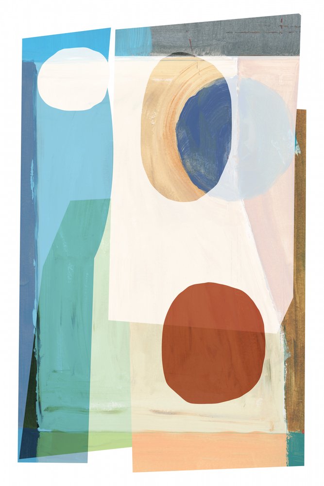 Formas abstratas em camadas de cartissi