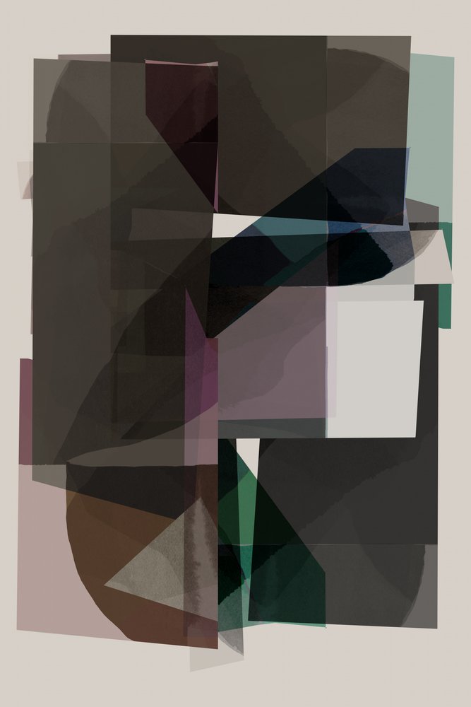 Formas abstratas em camadas de cartissi