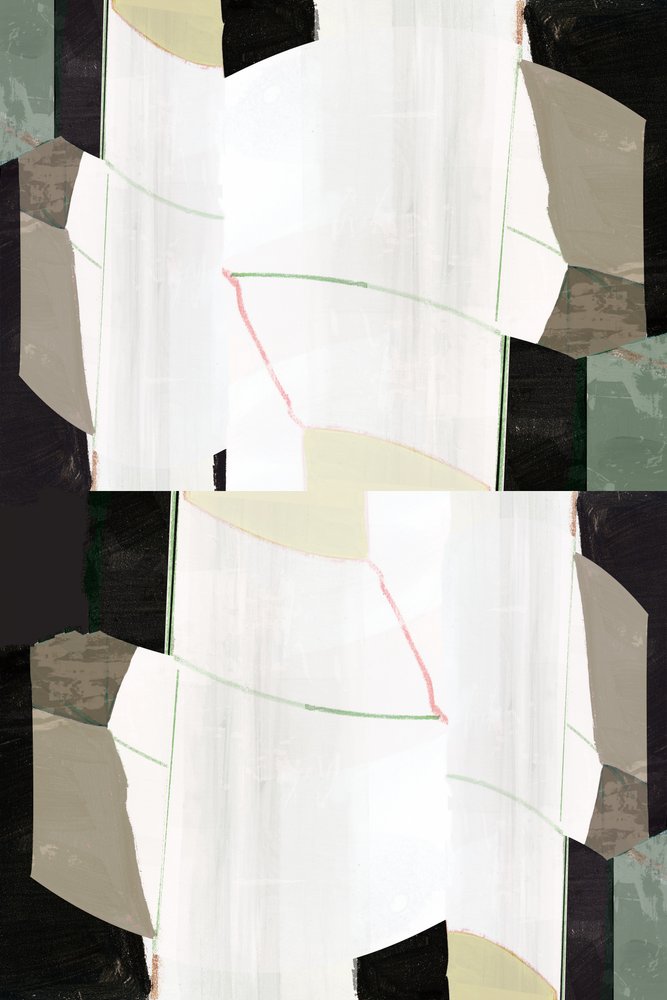 Abstrato geométrico em camadas de cartissi