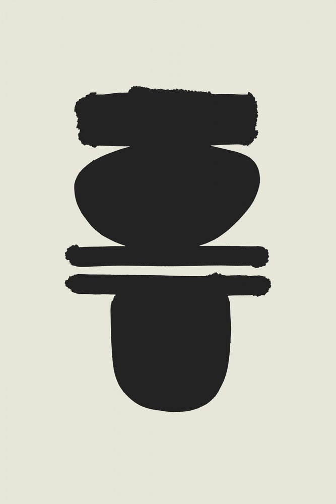 Formas empilhadas minimalistas de cartissi