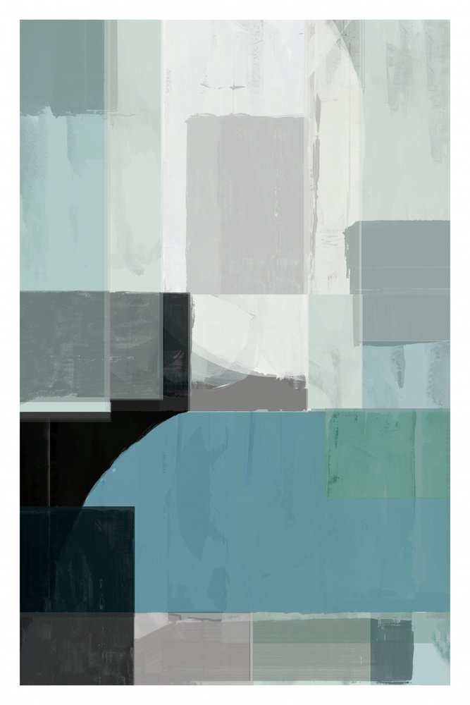 Blocos abstratos azuis modernos de cartissi