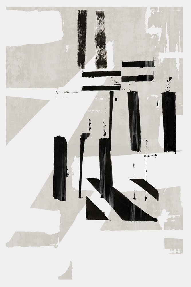 Linhas abstratas monocromáticas de cartissi
