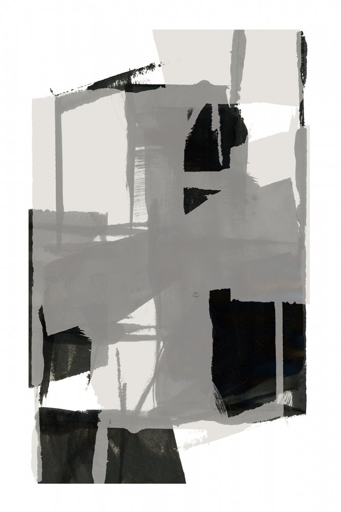 Formas abstratas monocromáticas de cartissi