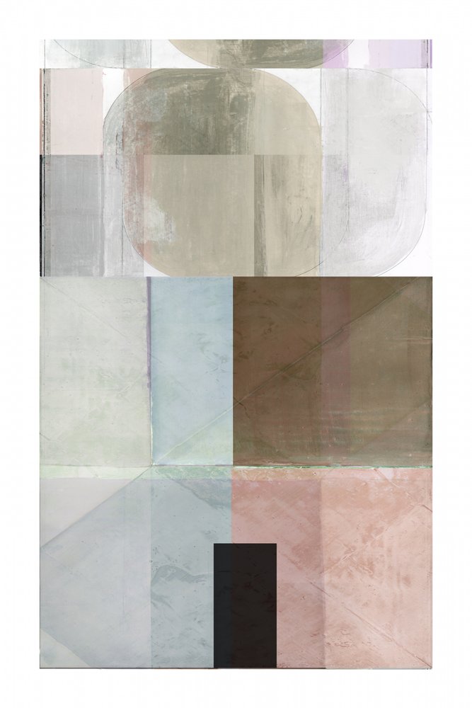 Formas abstratas em tons suaves de cartissi