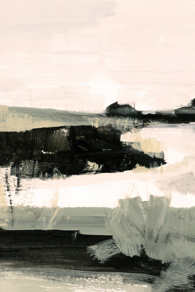 Paisagem abstrata em tons suaves de cartissi