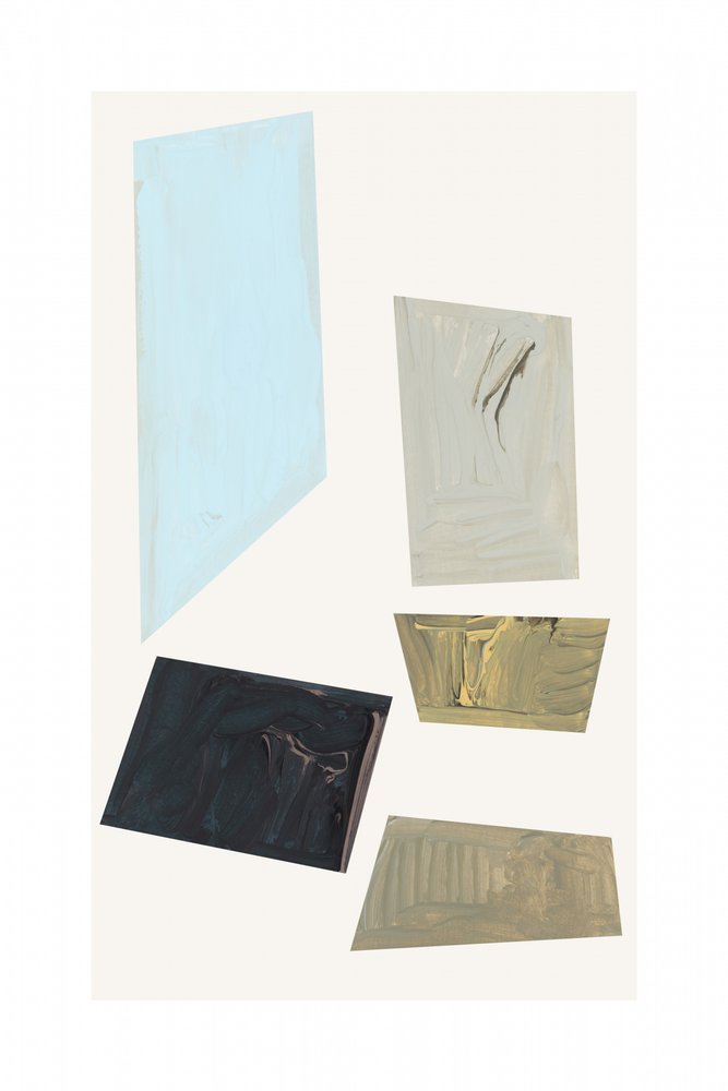 Formas abstratas em tons suaves de cartissi