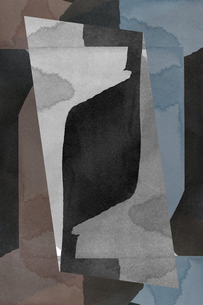 Formas abstratas em tons suaves de cartissi