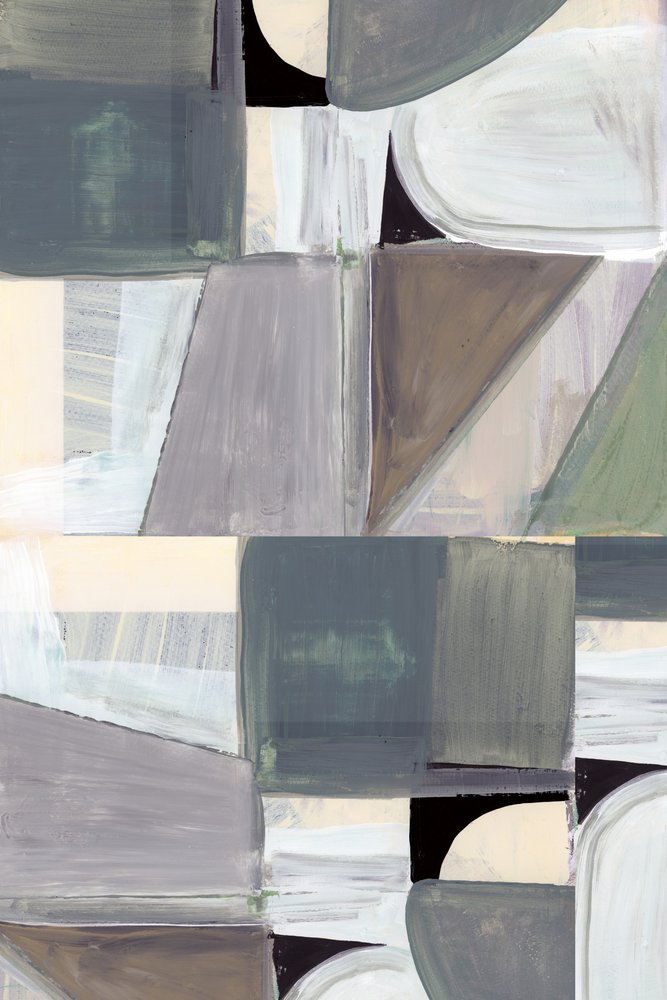 Formas abstratas em tons suaves de cartissi