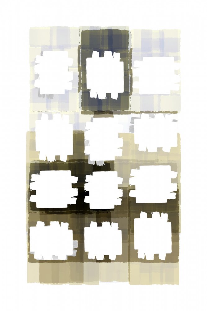Grade Abstrata em Tons Suaves de cartissi