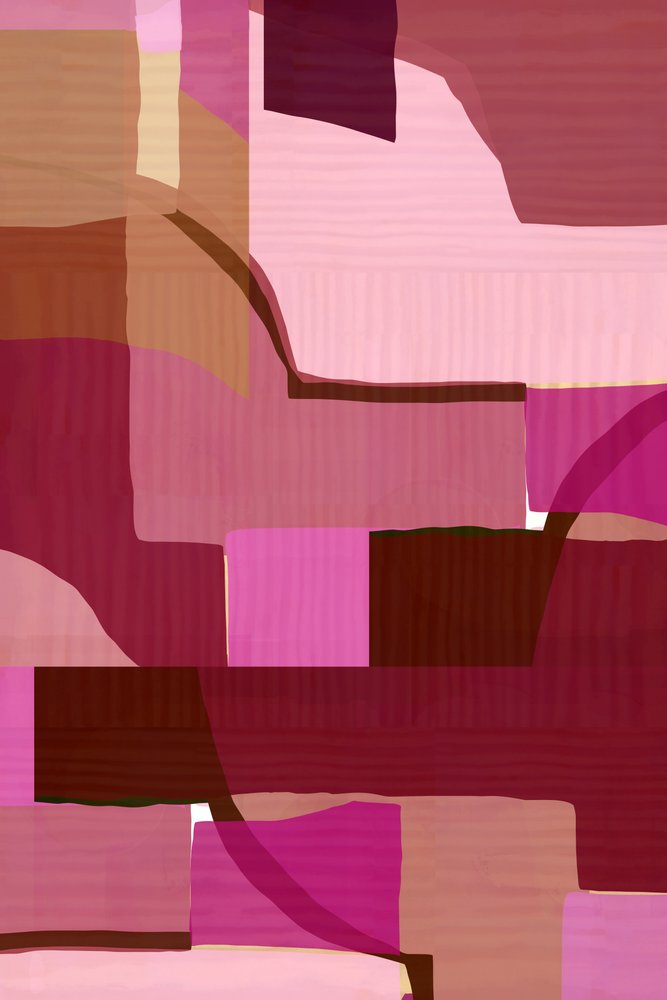 Abstrato em rosa e castanho de cartissi