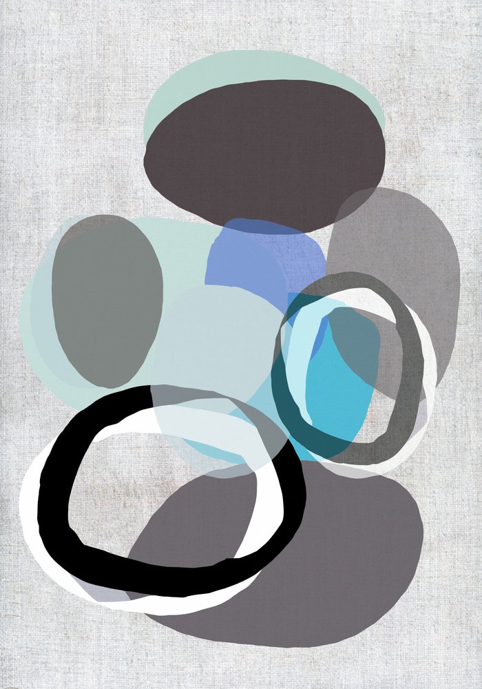 Formas abstratas serenas de cartissi