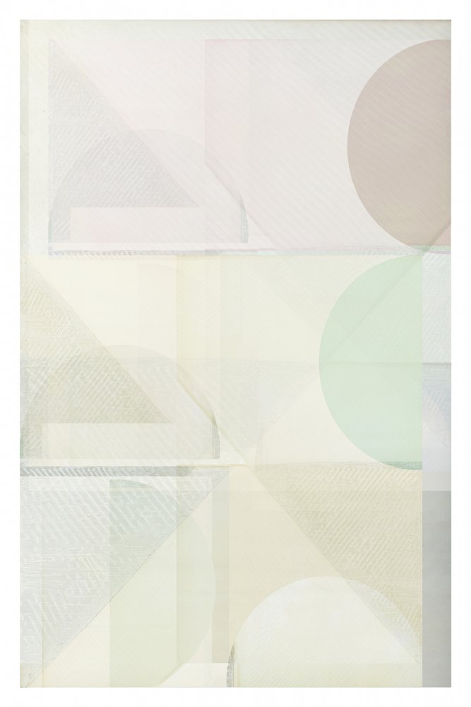 Geometria em tons pastel suaves de cartissi