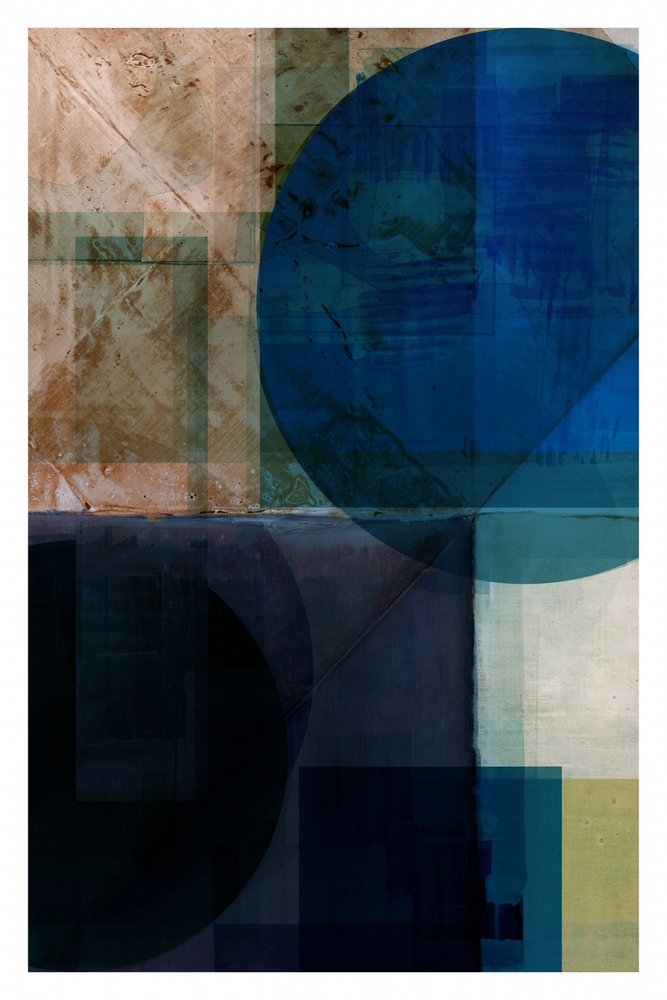 Geometria azul texturada de cartissi