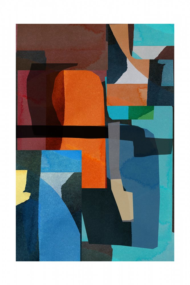 Blocos abstratos vibrantes de cartissi