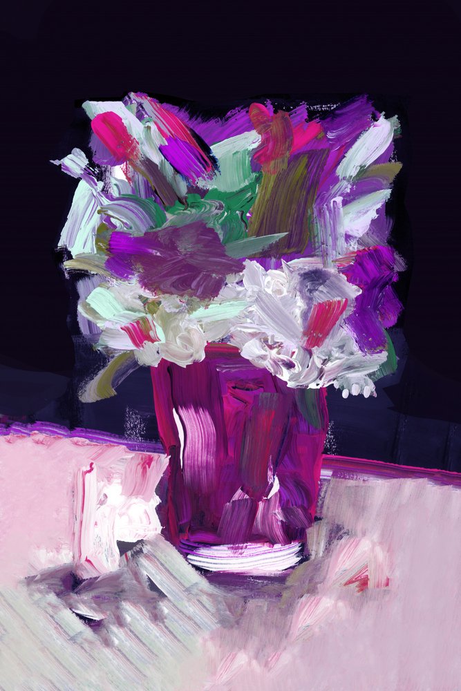 Flores abstratas vibrantes de cartissi