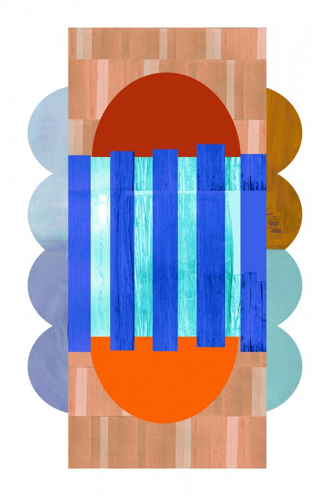 Geometria abstrata vibrante de cartissi