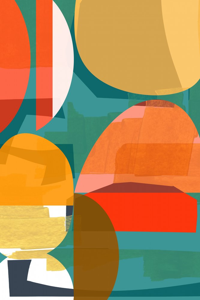 Formas abstratas vibrantes de cartissi