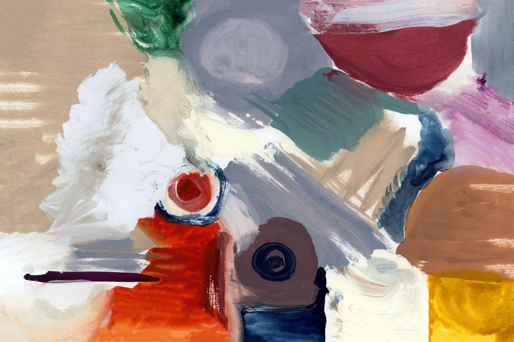 Traços abstratos vibrantes de cartissi