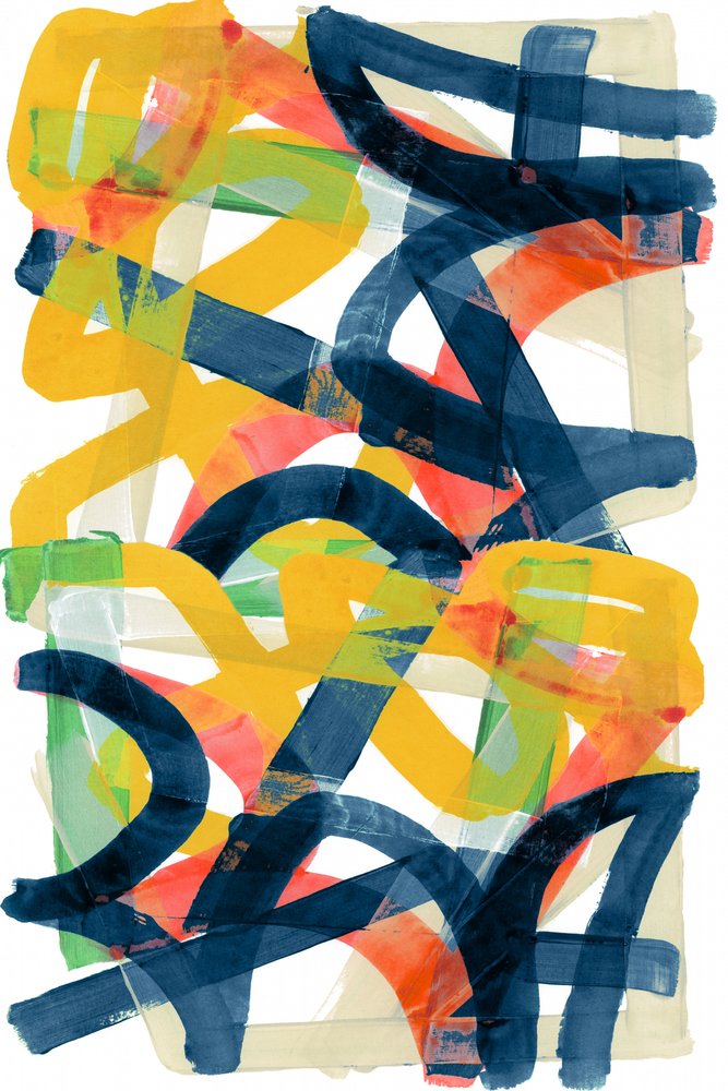 Traços abstratos vibrantes de cartissi