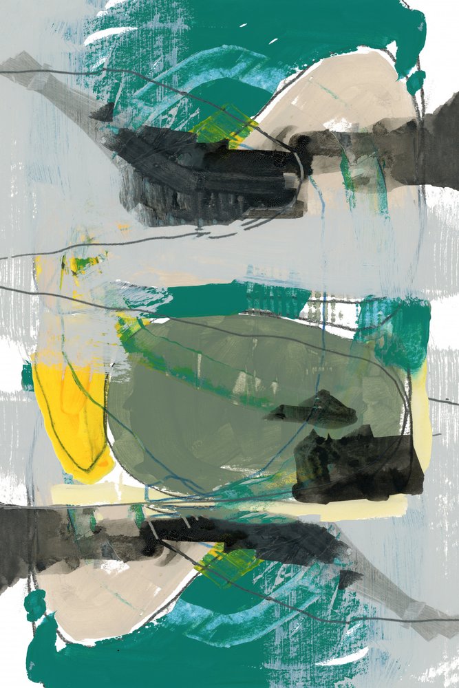 Pinceladas abstratas vibrantes de cartissi