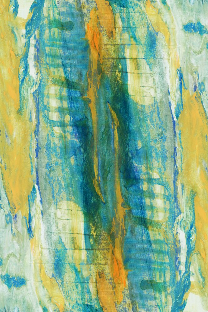 Abstrato em azul e dourado vibrante de cartissi