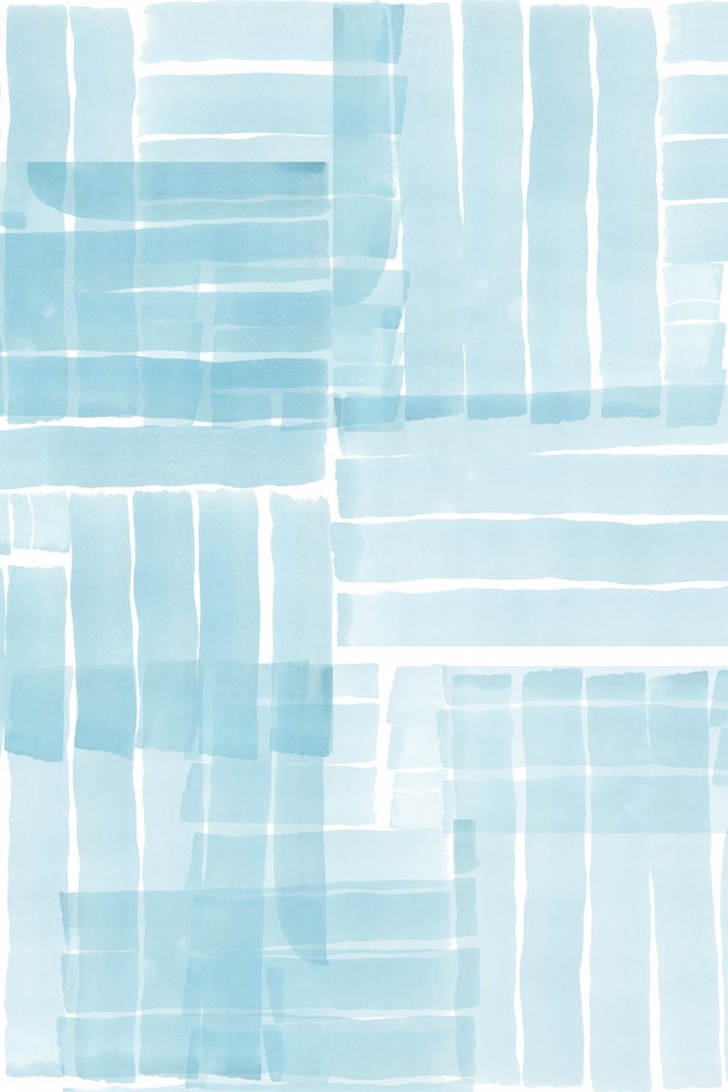 Listras azuis em aquarela de cartissi