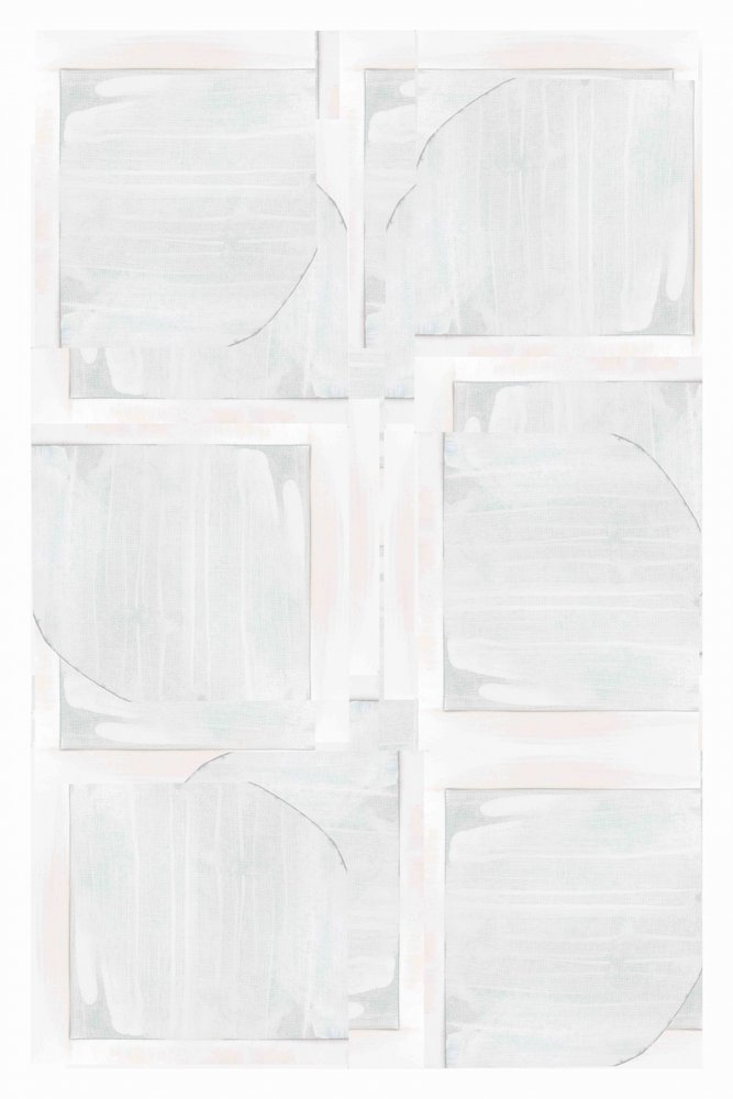 Geométrico abstrato em branco de cartissi