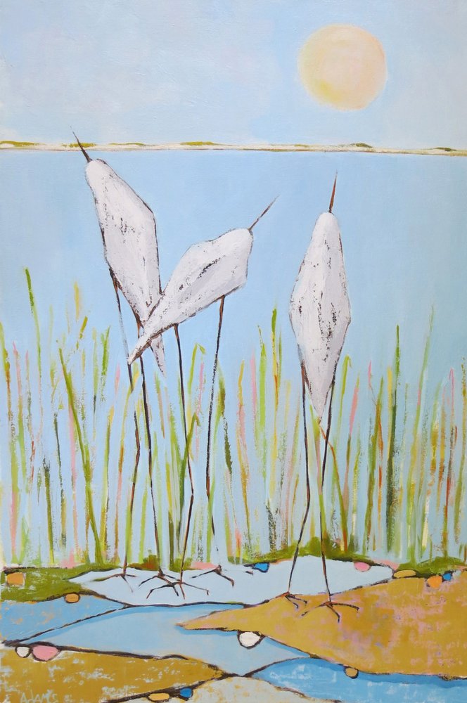 Aves serenas dos pântanos de phyllis adams