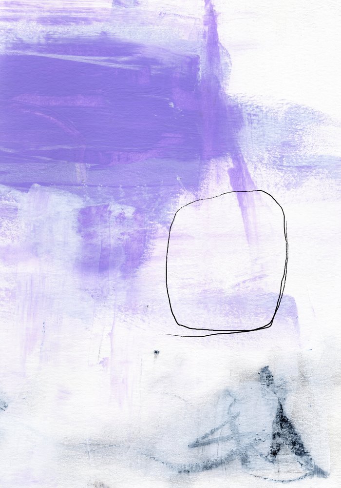 Círculo abstrato roxo de uplusmestudio