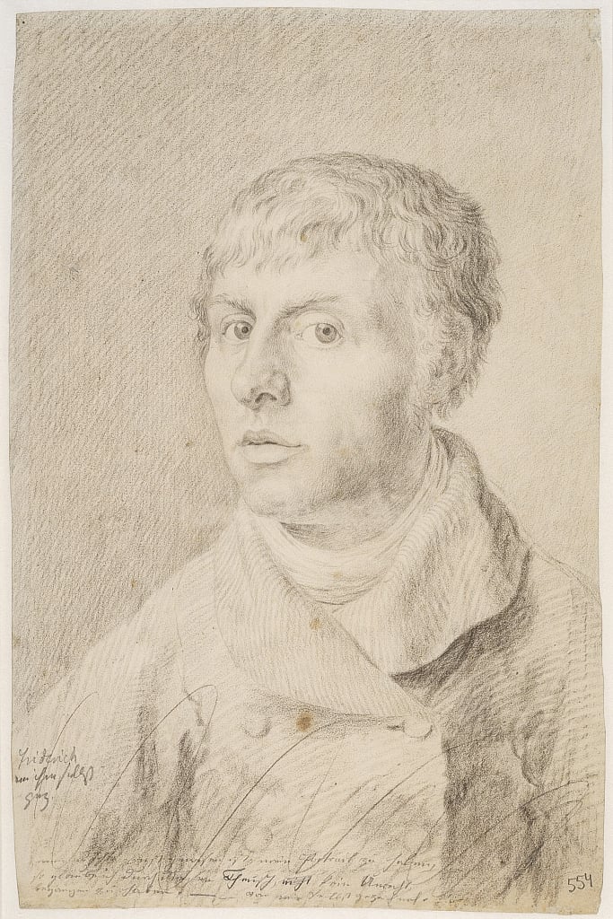 Autoretrato, 1800 Caspar David Friedrich