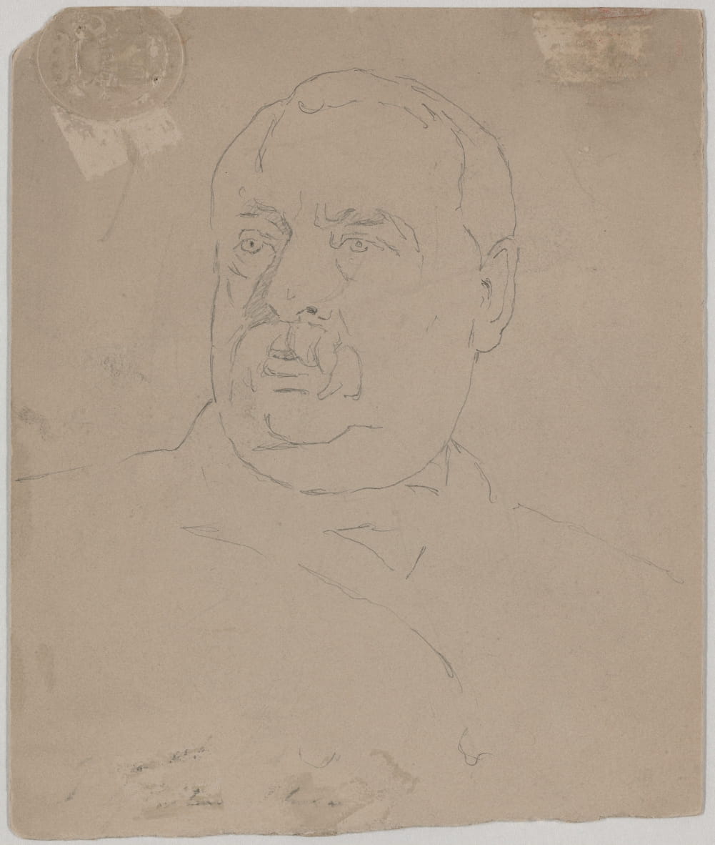 Grover Cleveland [verso] Eastman Johnson