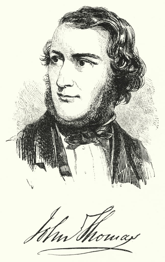 John Thomas, o conhecido escultor e modelador (gravura)