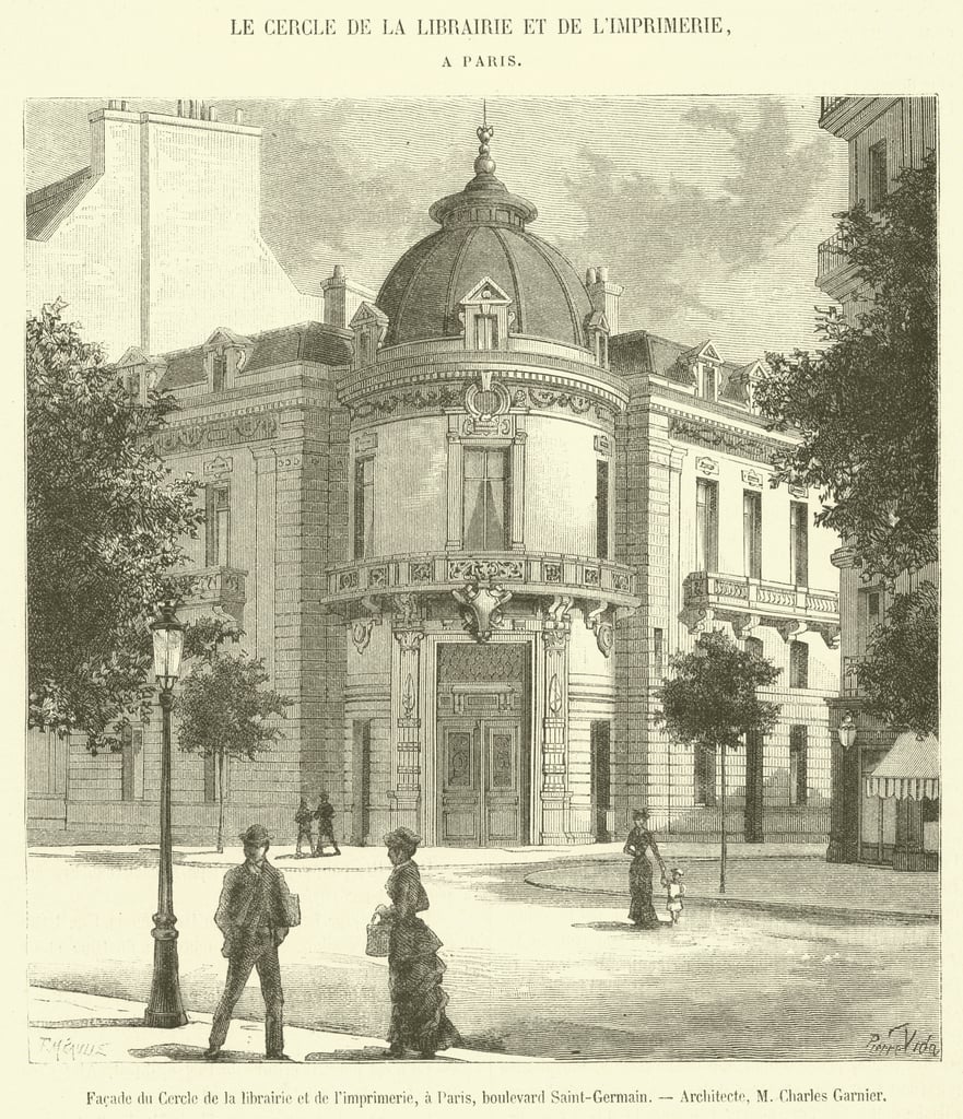 Fachada do Cercle de la librairie et de l'imprimerie, em Paris