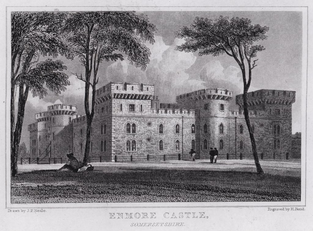Castelo de Enmore, Somersetshire (gravura)