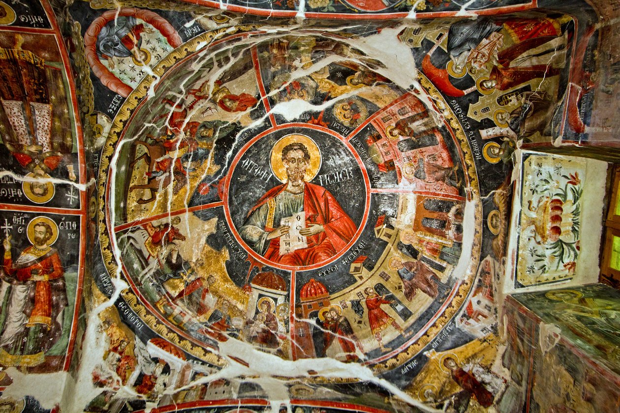 Teto, de, st, marys, igreja, leusa, albânia de Unknown