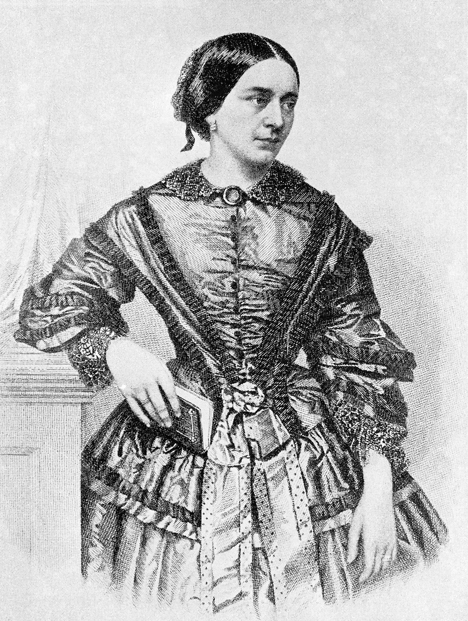 Clara Schumann, esposa de Robert Schumann de Unknown