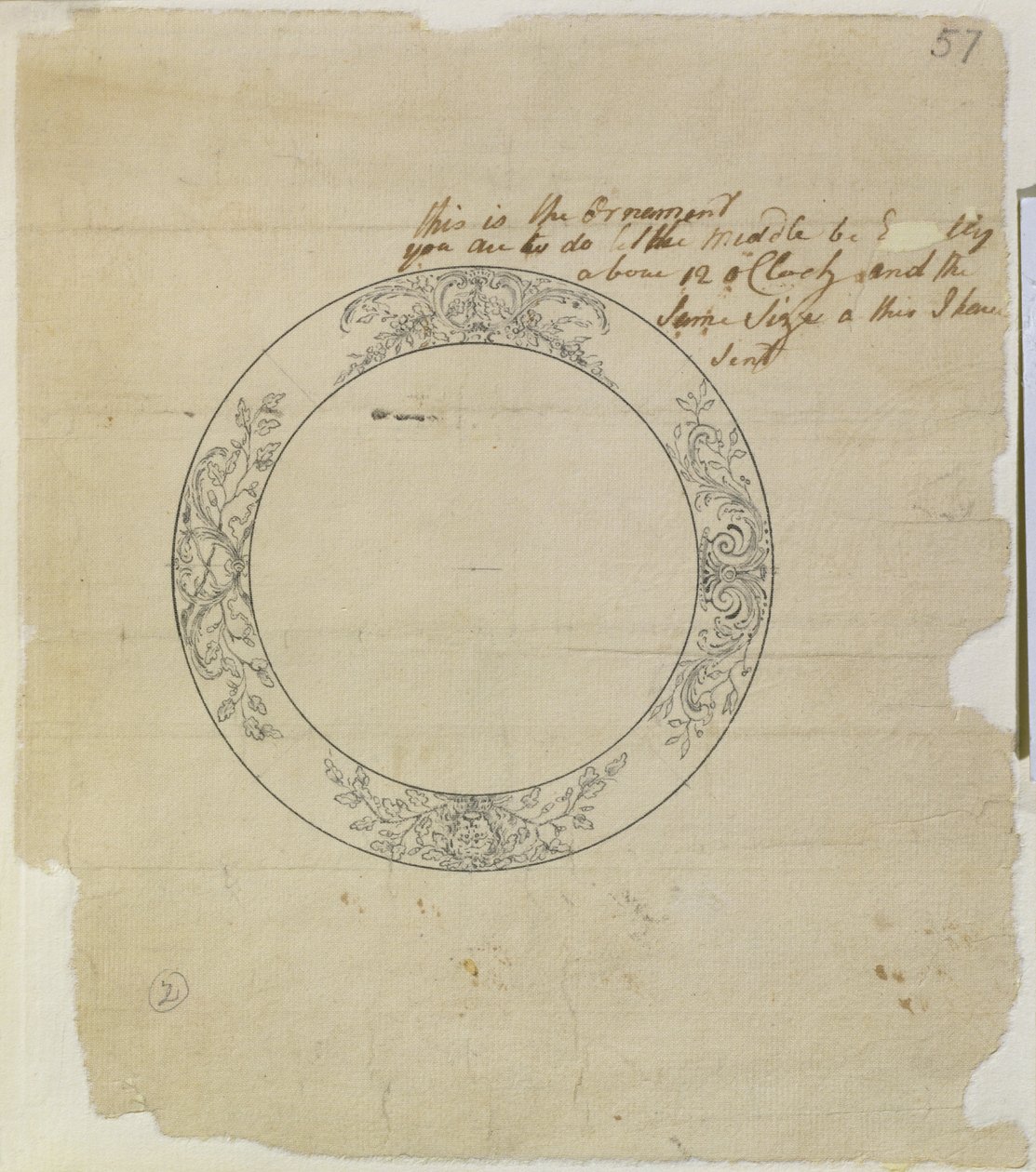 Projeto para um grande mostrador de relógio de esmalte, de notas mecânicas e desenhos compilados por John Harrison (1693-1776) e seu filho William (c.1726-72) de Unknown