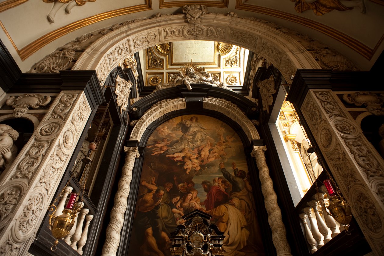 Detalhe da Capela de Maria, Igreja de São Carlos Borromeo de Unknown