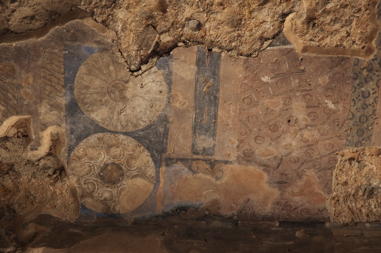 Detalhes De Um Fresco Em Uma Câmara Adjacente Ao Nicho Do Pequeno Buda de Unknown